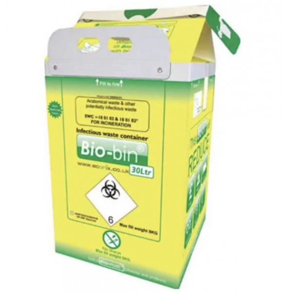 Bio-bin 30Ltr Yellow - 10 Units